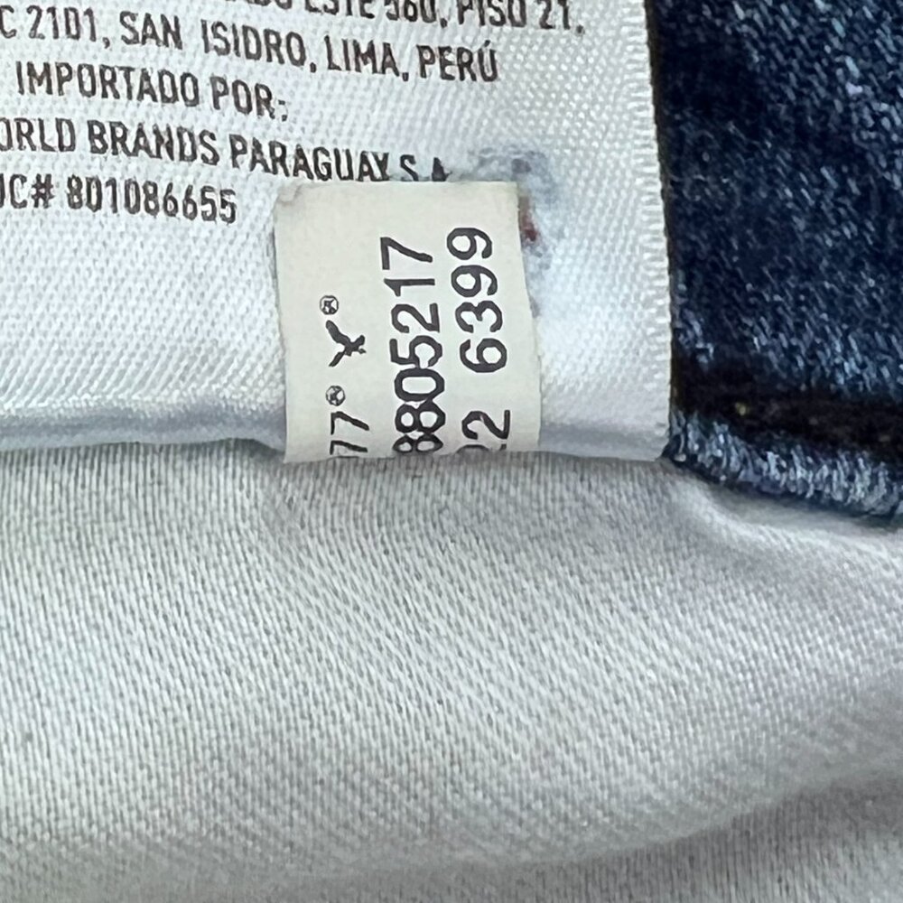AE American Eagle Jeans Mens 32x36 Airflex+ Athletic Straight Faded Blue Denim - Picture 9 of 9